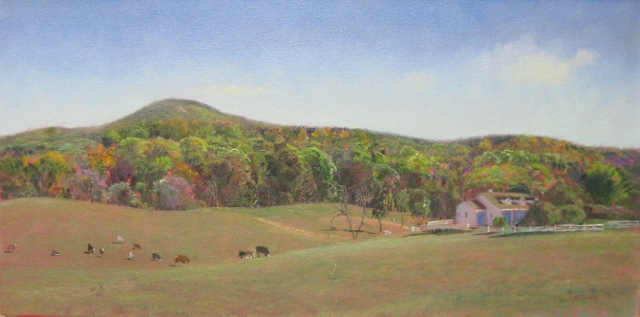 42. Sugarloaf, Home on the Range, 12x24 oil on canvas