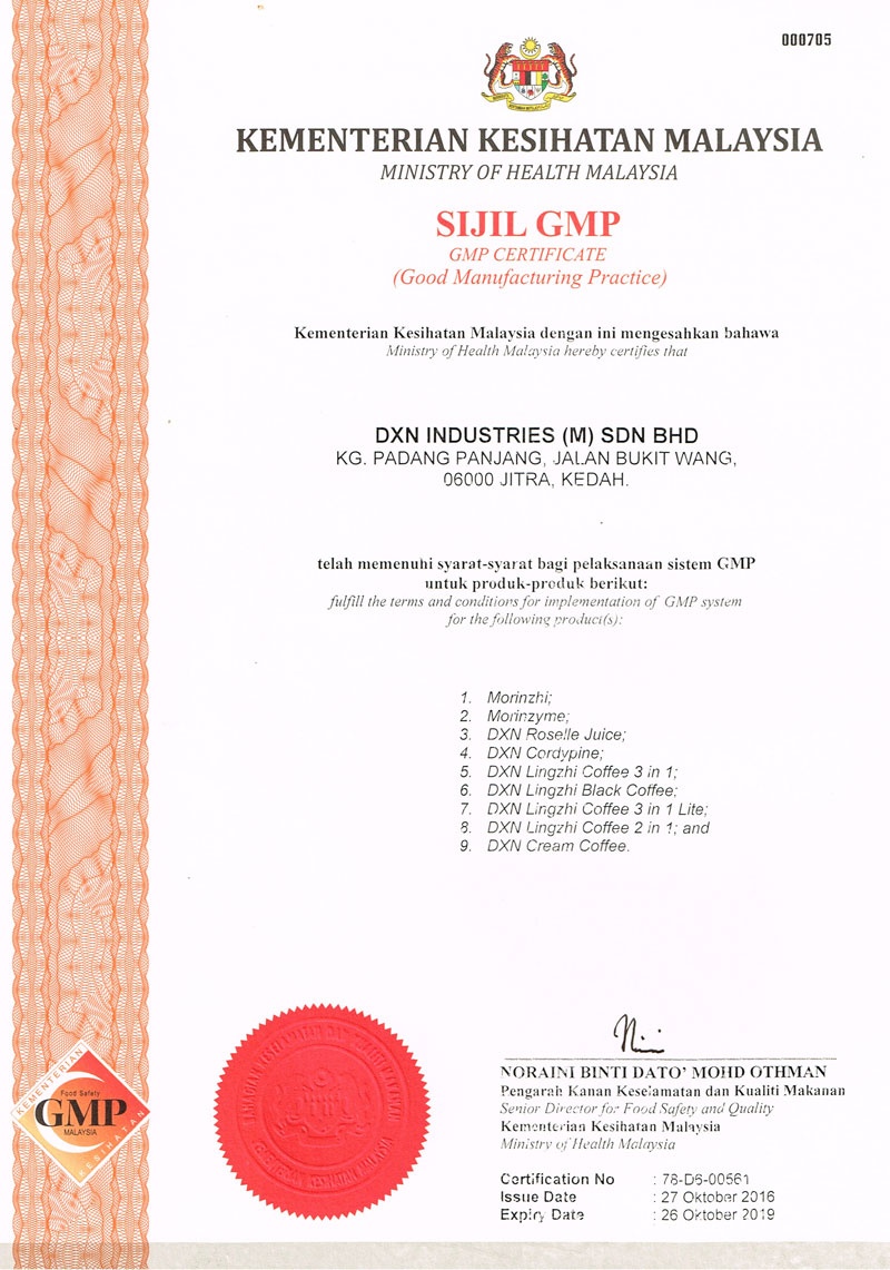 Good Manufacturing Practice (GMP)