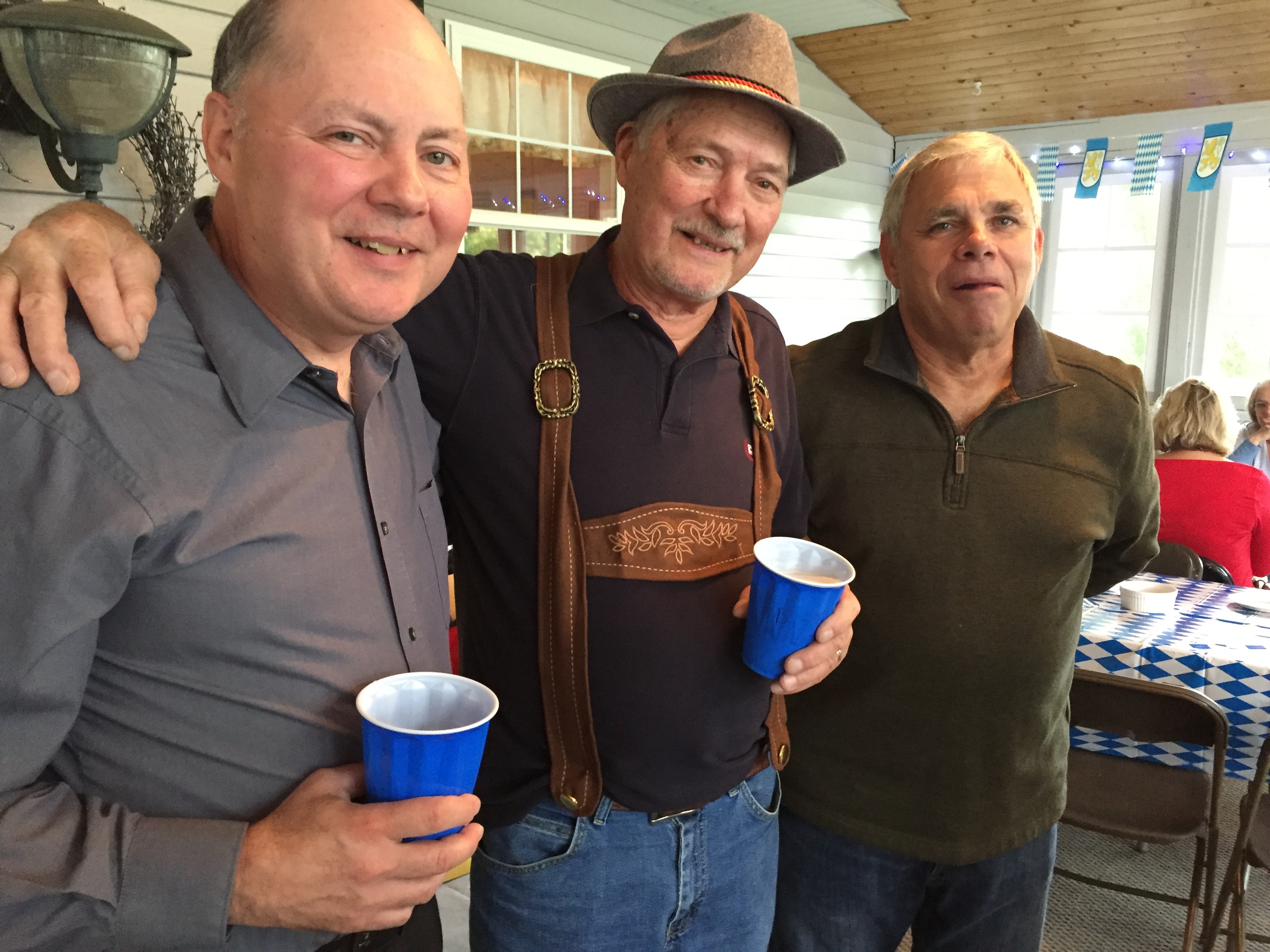 Rich Raclawski, Dad (Richard C. Raclawski) and cousin Jim Gordon
Dad's 80th birthday party