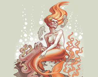 The Mermaid
Silkscreen
16" X 20"
$60.