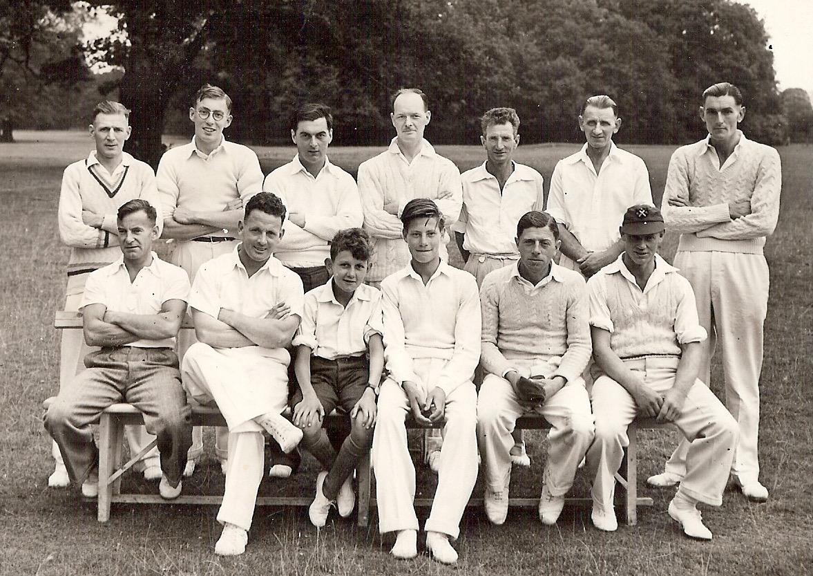 Cavenham Cricket Team circa 1952. Their home was in Cavenham Park.