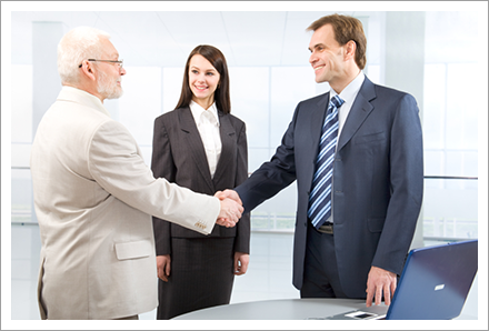 Business people shaking hands||||