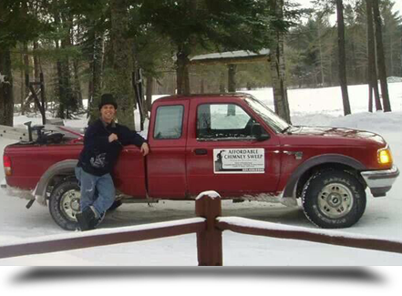 Matt standing near truck||||