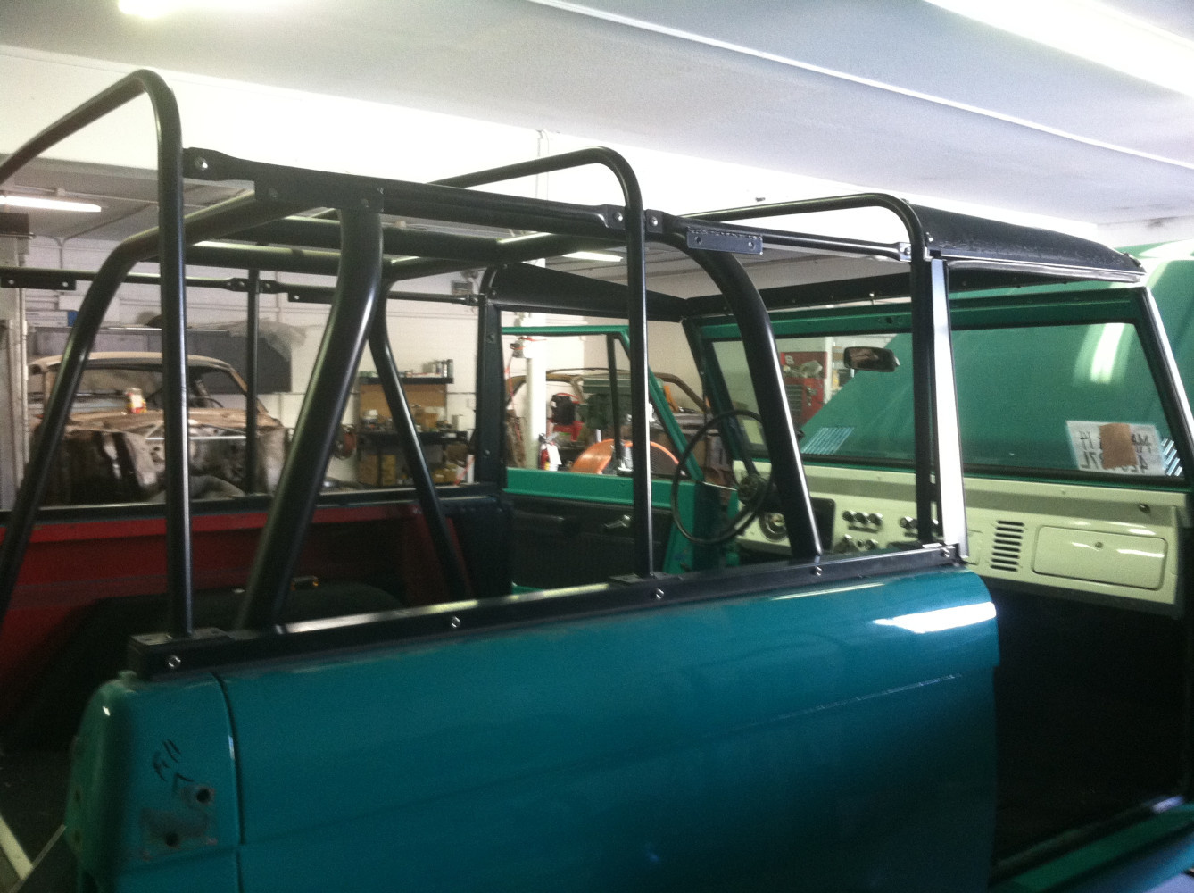 Roll bar will go away when we install a factory top