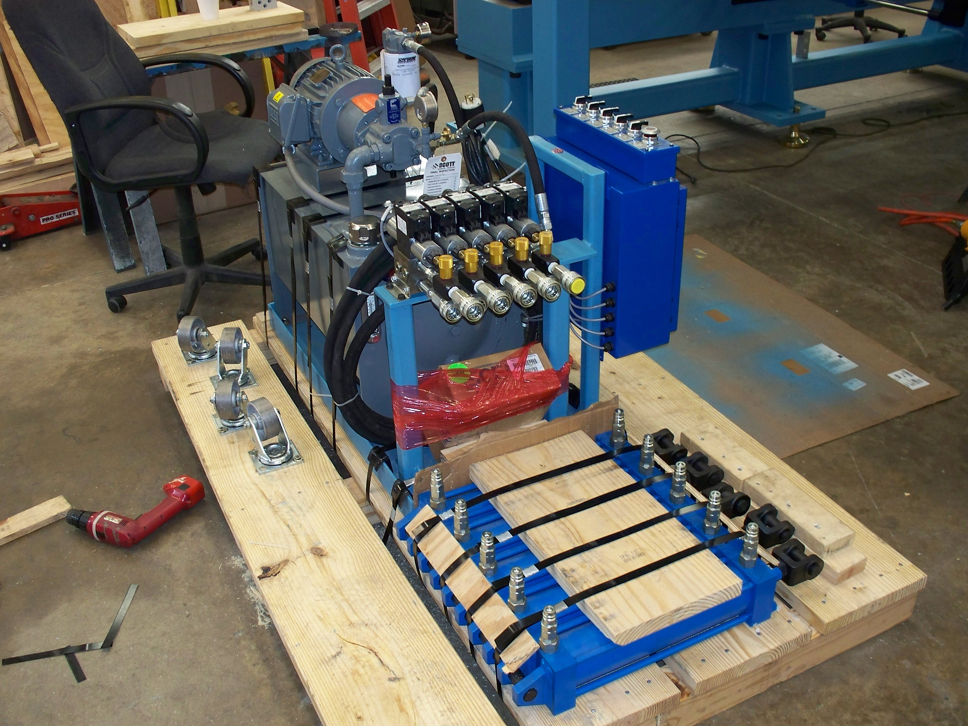 Hydraulic Testing Unit
Used for Product Testing