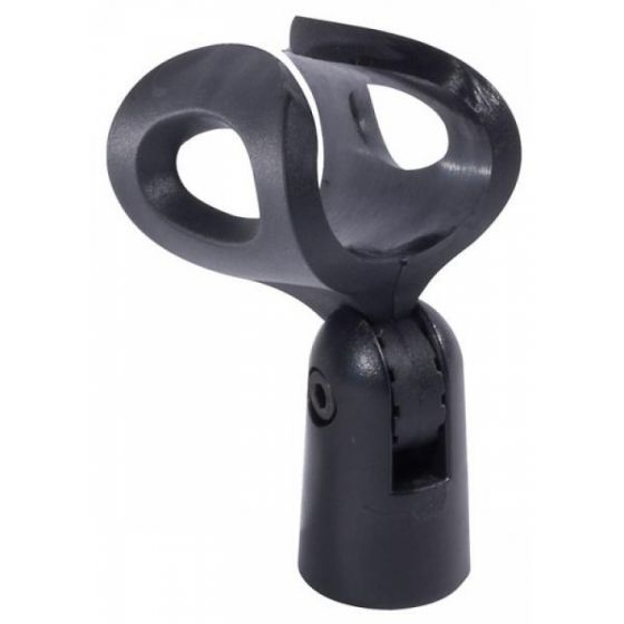 MS-050
Porta-micrófono de presión con clip
• Compatible con cualquier micrófono de mano
• Atornillable en cualquier pedestal o tripie