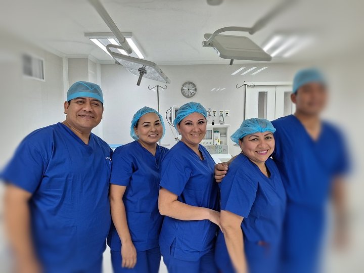 Young doctor and patient