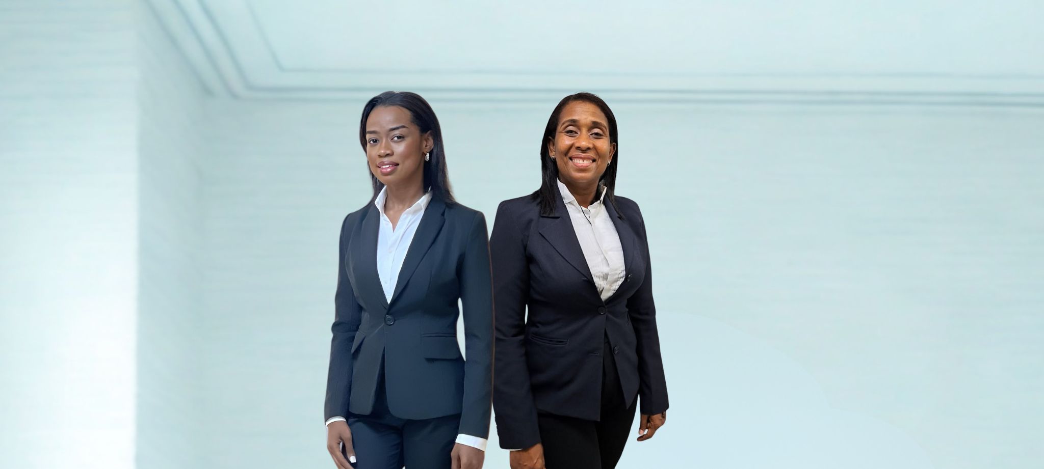 Oficina moderna con mesas de trabajo y gran ventana, logotipo de 'Parra & Associates' en la pared. Oficina moderna con mesas de trabajo y gran ventana, logotipo de 'Parra & Associates' en la pared.