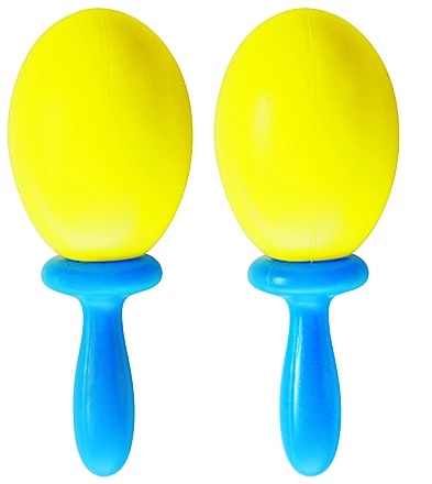 2130 Par de maracas bicolor