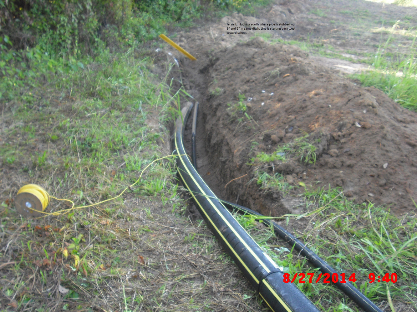 Pipe Going In At Jersie Lane