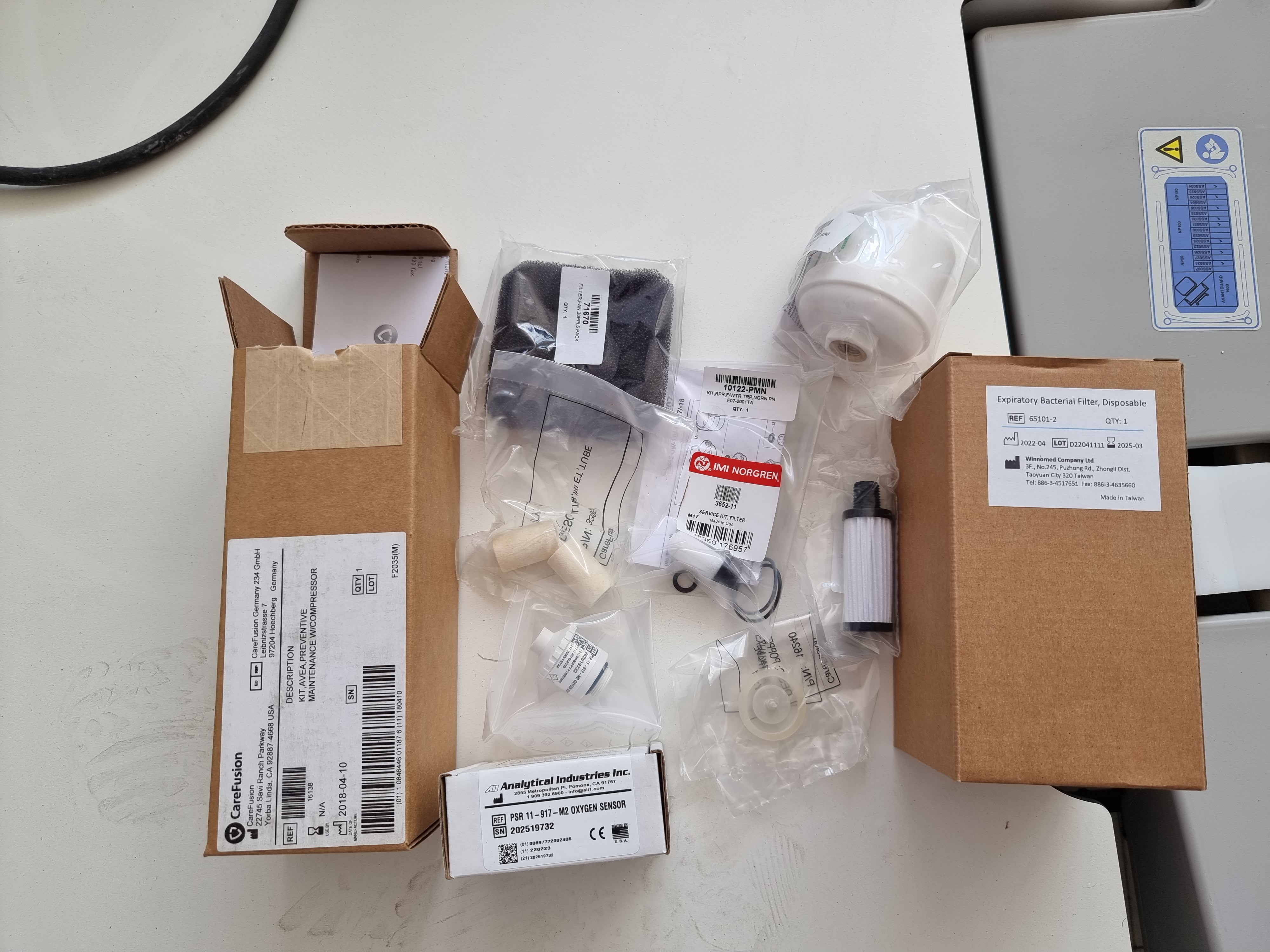 Kit de mantenimiento Carefusion Avea