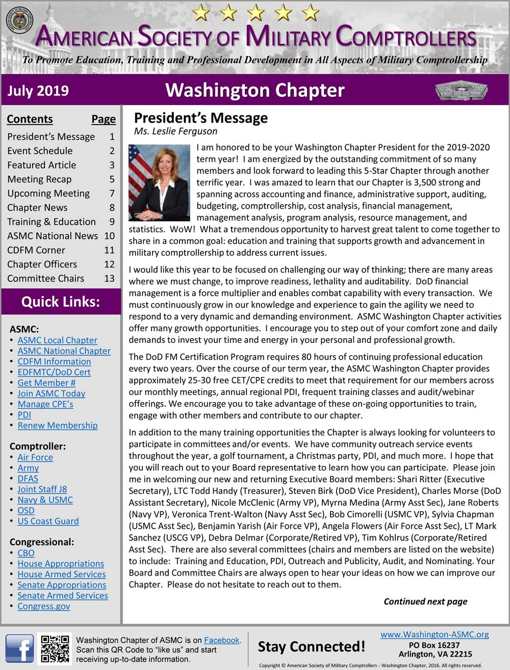 Click To Read About Acms Washington Chapter Upcoming Events