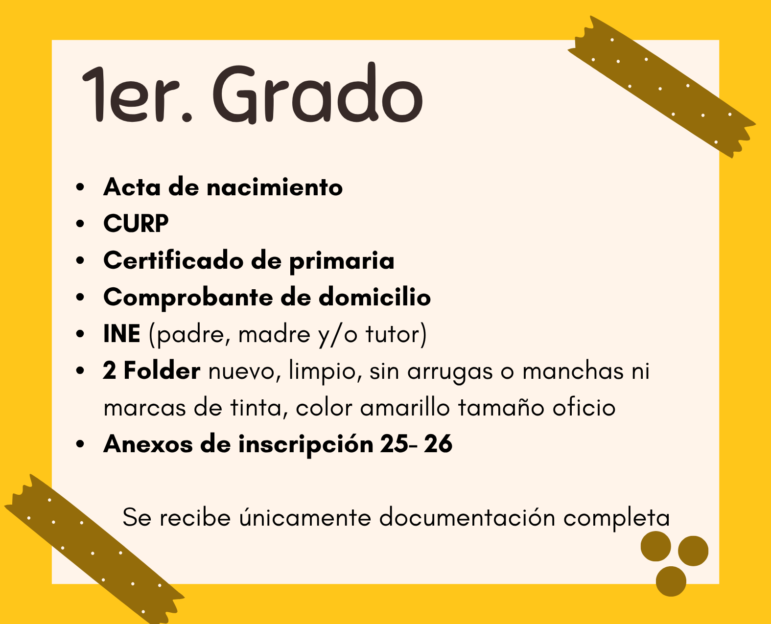 Requisitos de inscripción