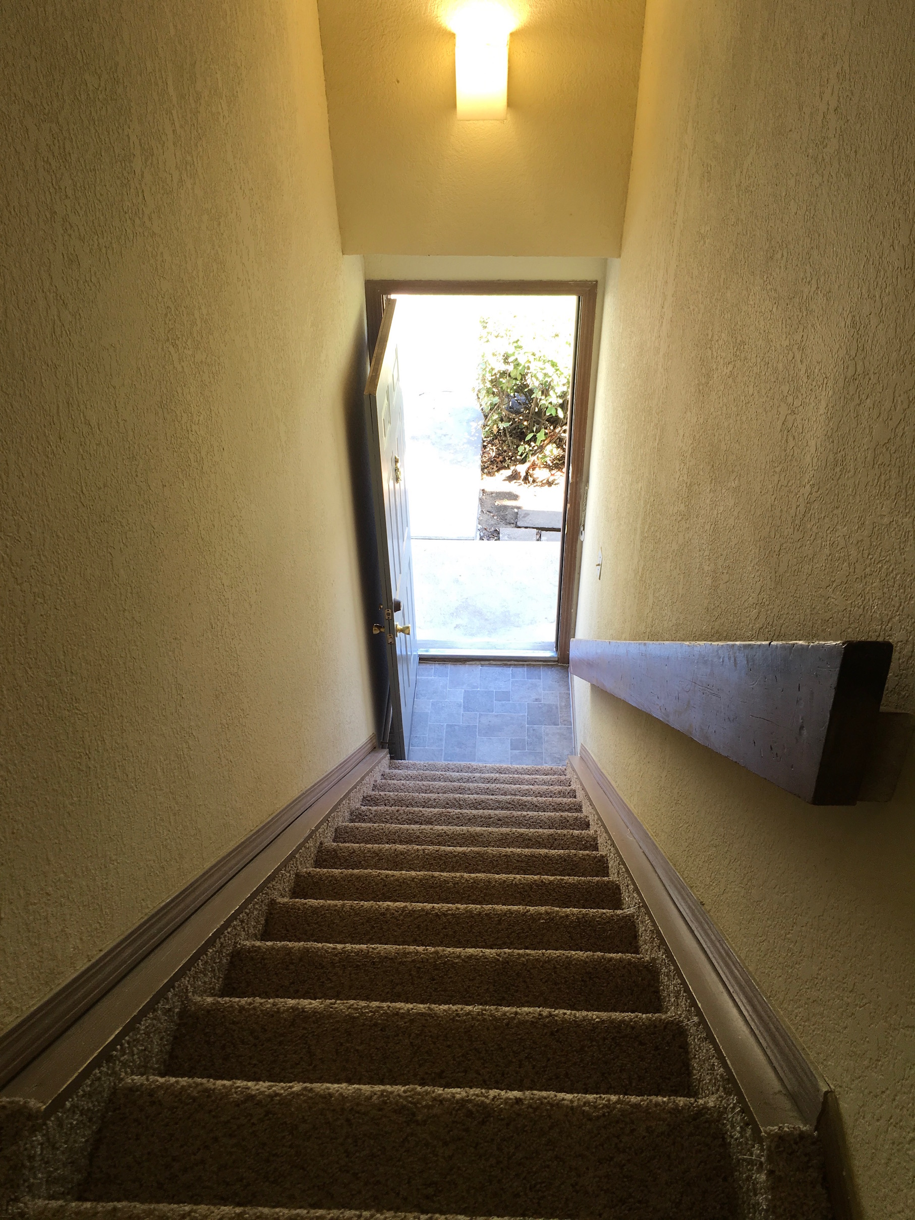 Private Stairs in Upstairs Units