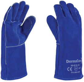 GUANTE PARA SOLDAR CON FORRO Y HILO KEVLAR DERMA CARE  EJ99-818
