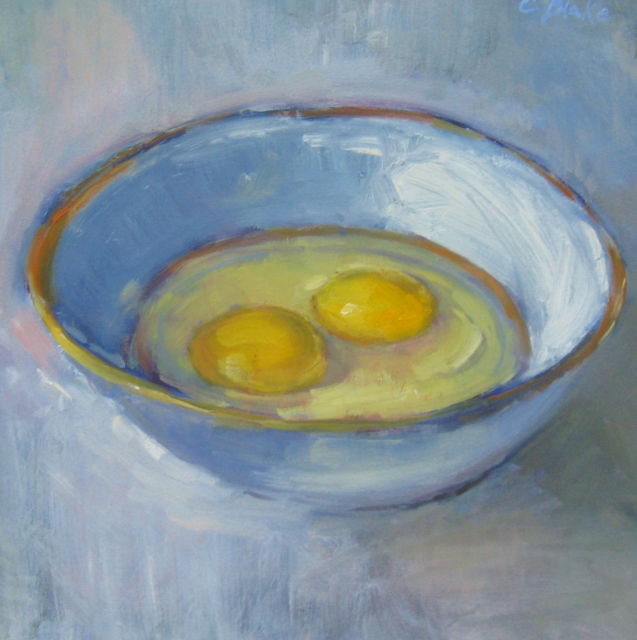 Blake, Eggs in Italian Dish, 10x10 Oil