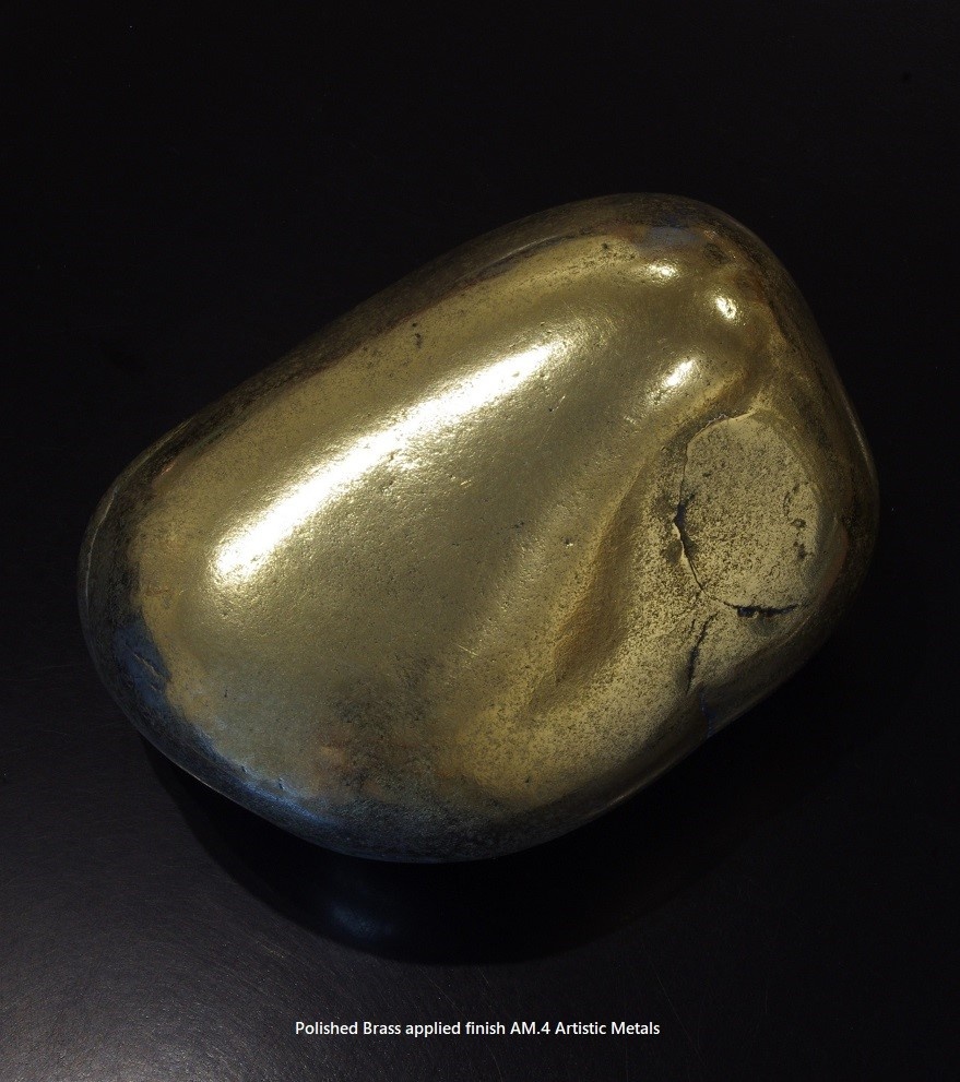 Polished brass finish coating AM.4 applied by Artistic Metals