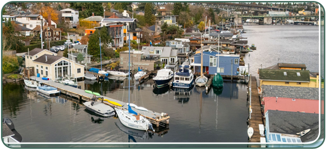 View of the Marina at McInnes Dock looking back at the bridge. View of the Marina at McInnes Dock looking back at the bridge.