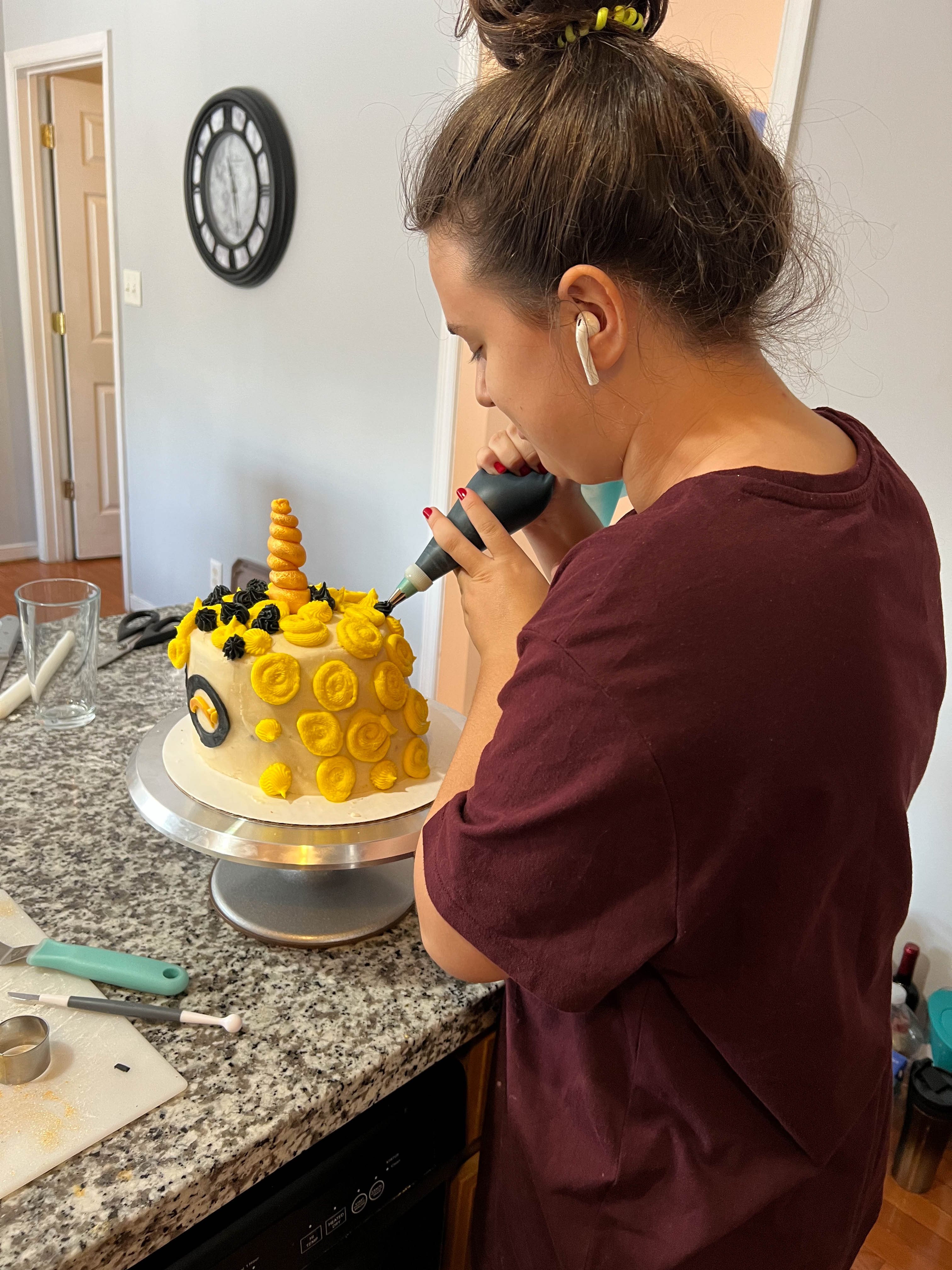Making my birthday cake