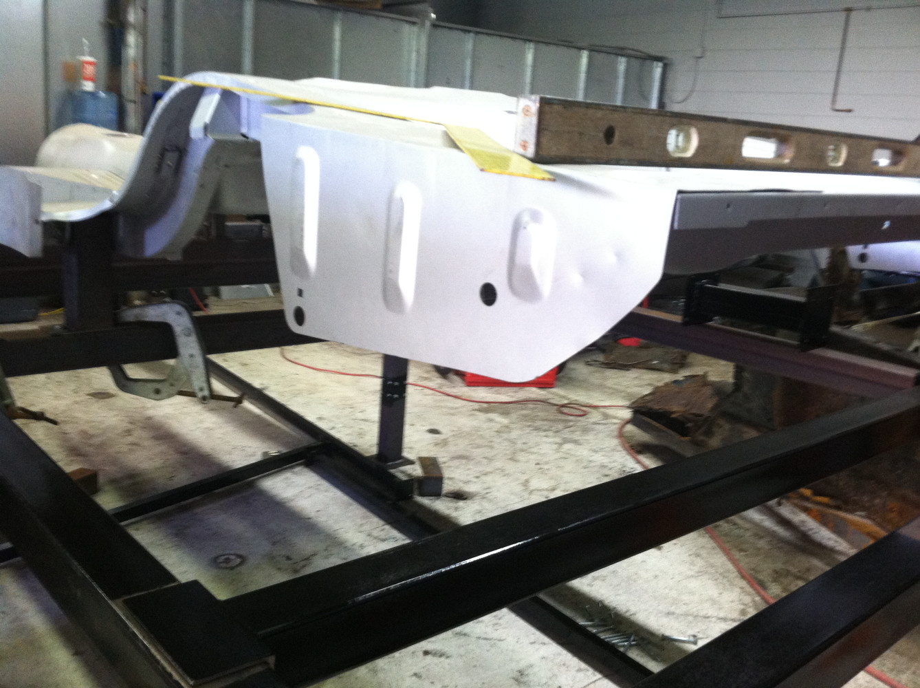 New floor from the firewall back to the tail light panel