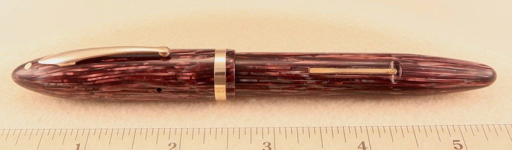 Sheaffer 46 Special Fountain Pen (1925-6) - Coral w/GT, Small Size, Lever  Filler, Medium 46 Special Nib (Very Nice, Restored)