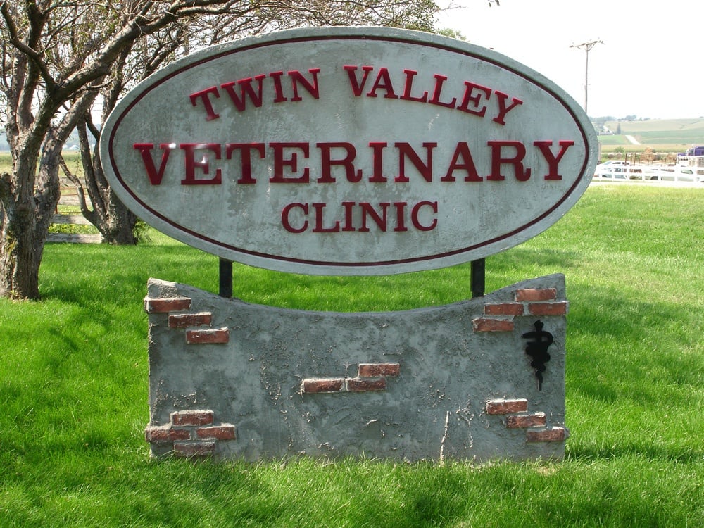 Clinic road sign