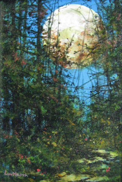 Messa, Moon Glow, 7" x 5" Acrylic
