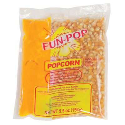 Popcorn Kit (corn/seasoning/oil)
$1.29/each serves 5-6
(prices may vary)