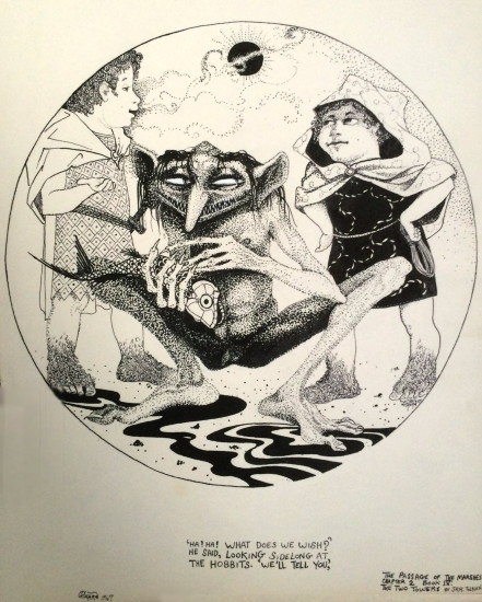 Pen and Ink Drawing
Artist: William Girard (signed twice)
1967
Inscribed: 'Ha! Ha! What does we wish?' ...