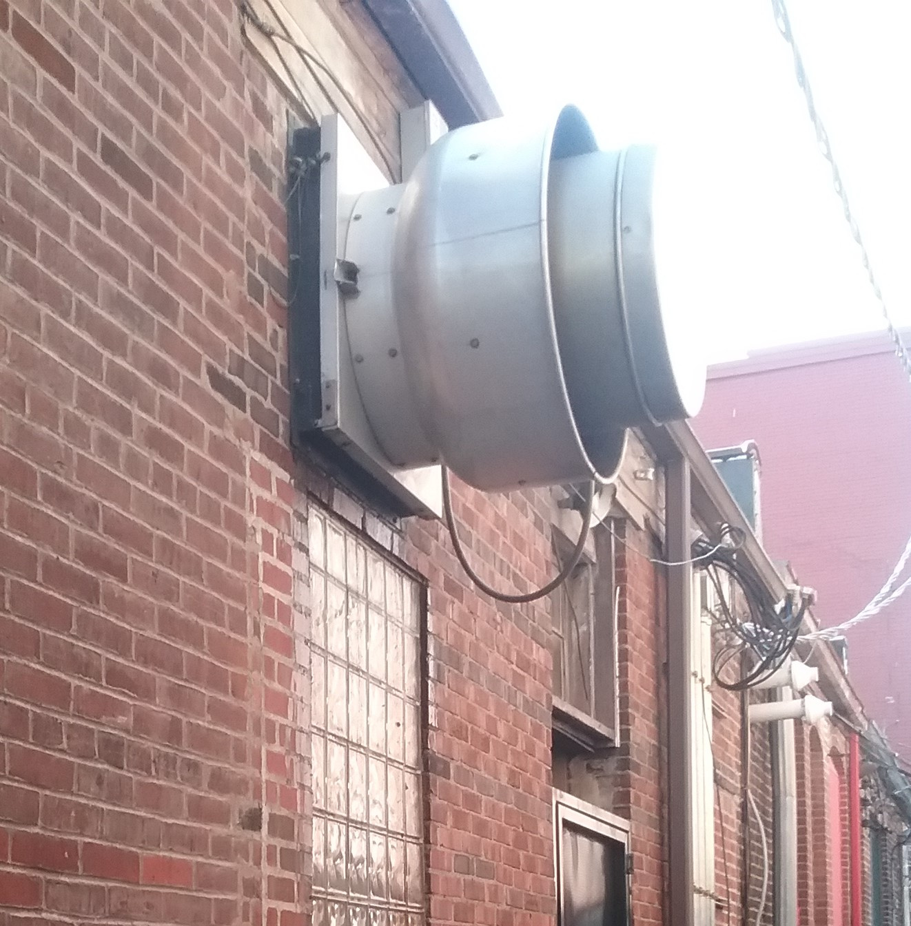 commercial kitchen - old exhaust fan