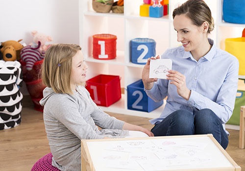 Girl Visiting Speech Therapist