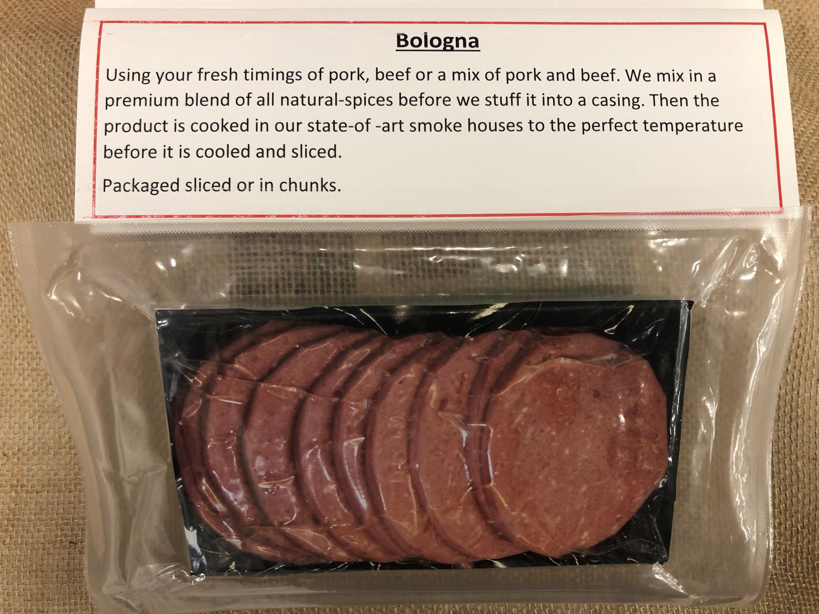 Sliced Bologna
