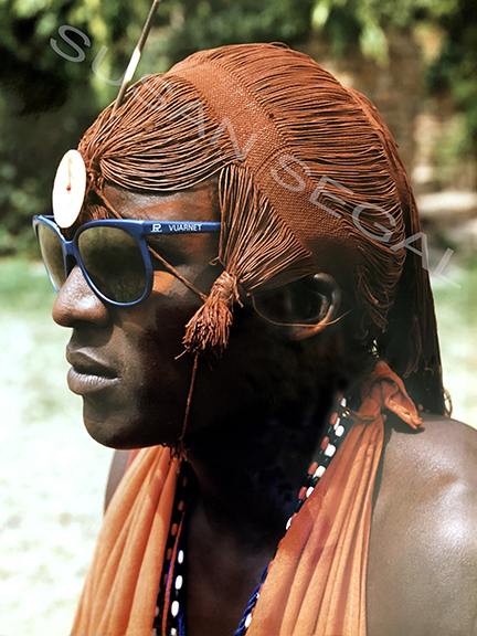 Masai Tribsman with Vuarnet Glasses - Kenya