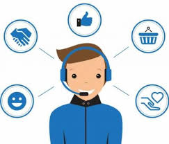 Happy female customer