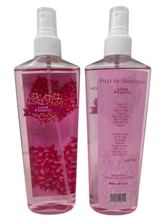 VSBM-LF 
 FRAGRANCE MIST-LOVE FANATIC 8 OZ
24 CS