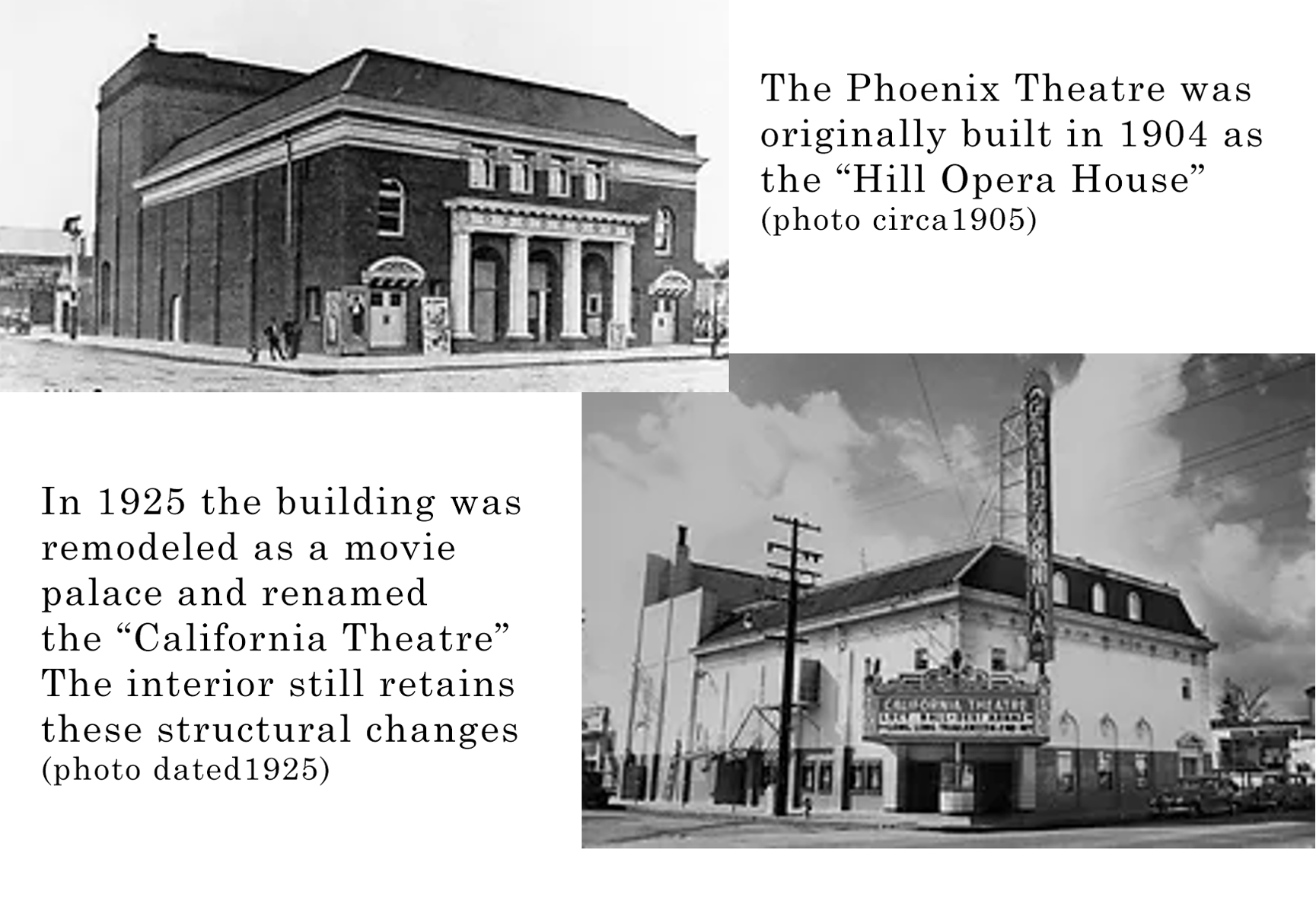 Petaluma Phoenix Theatre 
Historic Facades