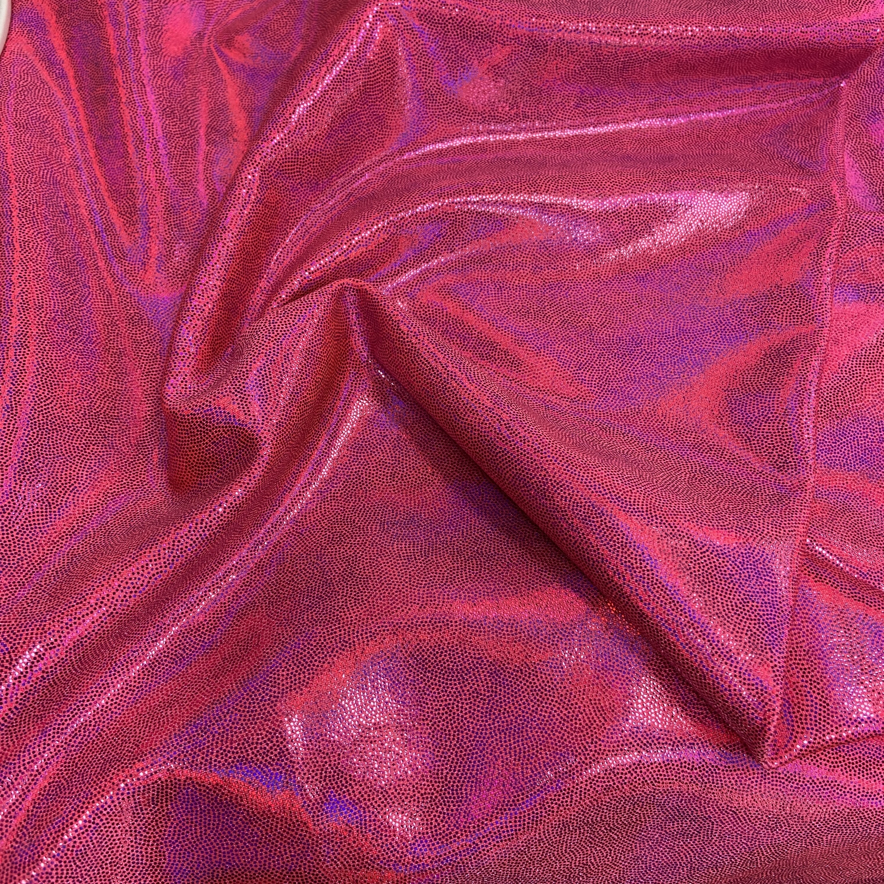 Dizzy pink frost on red 