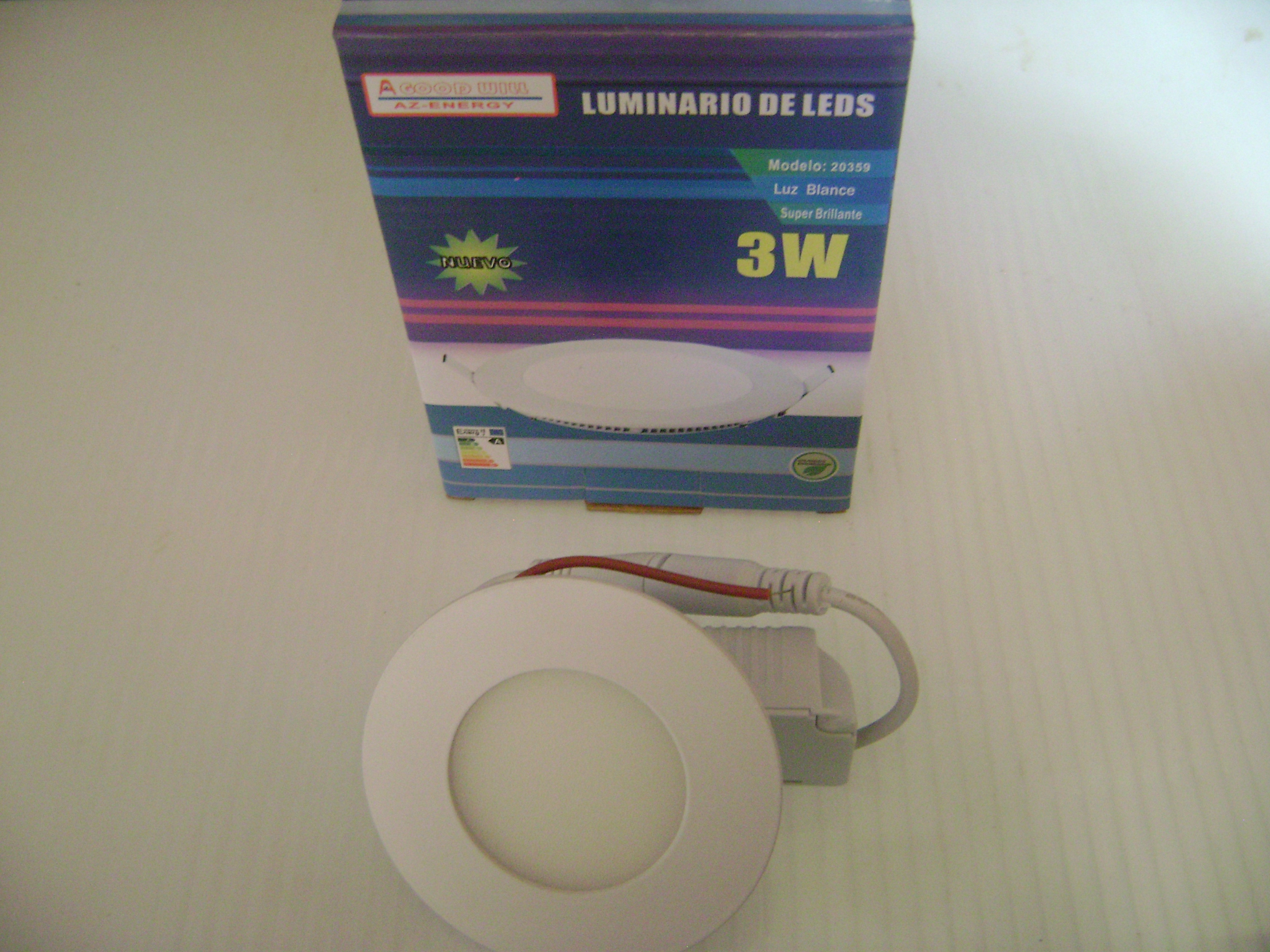 LUMINARIO DE LED REDONDO 3W
CÓDIGO: 20359
MARCA: GOODWILL