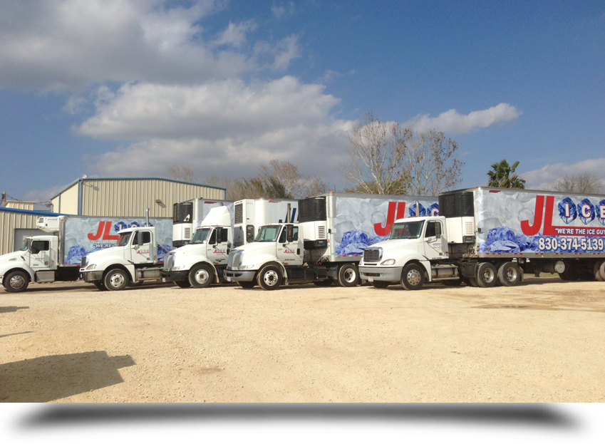 Five delivery trucks||||