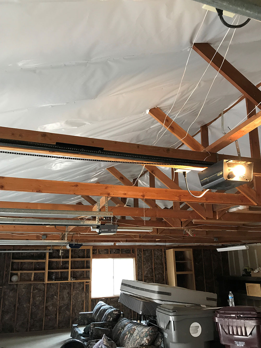 Scrim At Residential Garage