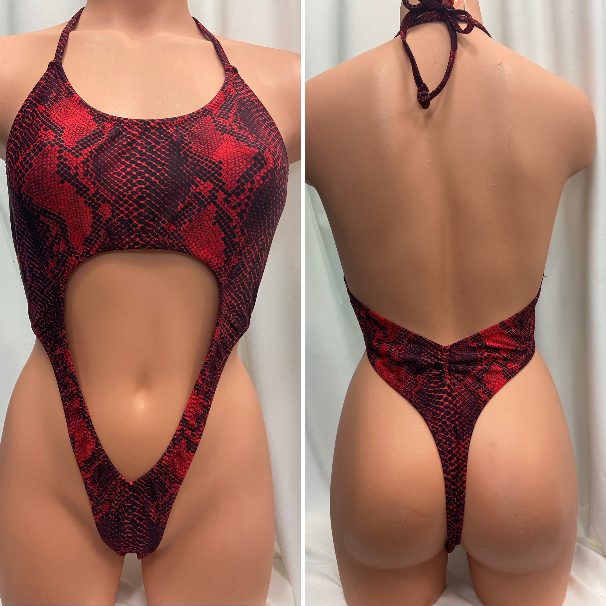 45. C ut out one piece thong  $70 
example only can be made to order any fabric 