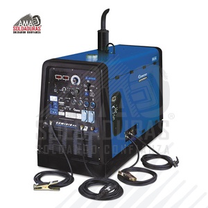 GEMINIS JD-CC/CV

Categoría: Soldadoras tipo generador
Trabajo: Industrial Pesado
Salida auxiliar: 4 KW
Motor	John Deere 47 HP, a diesel
Rango de amperaje de soldadura:	30-600 A, CD(CC), 
15-300 A, CD(CC) 10 a 32 V, CD (VC)
Ciclo de trabajo: 40%
Suelda con: Soldadura con electrodo revestido (SMAW) de CD, en diámetros desde 1.6 hasta 6.4 mm (1/16" a 1/4"). Corte y escopleo con electrodo de carbón y chorro de aire (CAAC) en diámetros de 4.8mm (3/16"). Soldadura con micro alambre (GMAW) en diámetros desde 0.6 hasta 1.2 mm (0.023" a 0.045") transferencia a corto circuito para unión de perfiles, lámina y placas de acero dúctil. Soldadura con micro alambre (GMAW) en diámetros desde 0.8 hasta 1.2 mm (0.030" a 0.045") para la unión de perfiles estructurales, lámina y placa de acero inoxidable. Soldadura con aluminio MIG con Argón desde 0.9 hasta 1.6 mm (0.035" a 1/16" de diámetro, requiere el uso de la pistola alimentadora PF 200 y la caja de control PF 200 4C. Soldadura TIG (GTAW) de CD y unidad de alta frecuencia para el arranque del arco de soldadura.