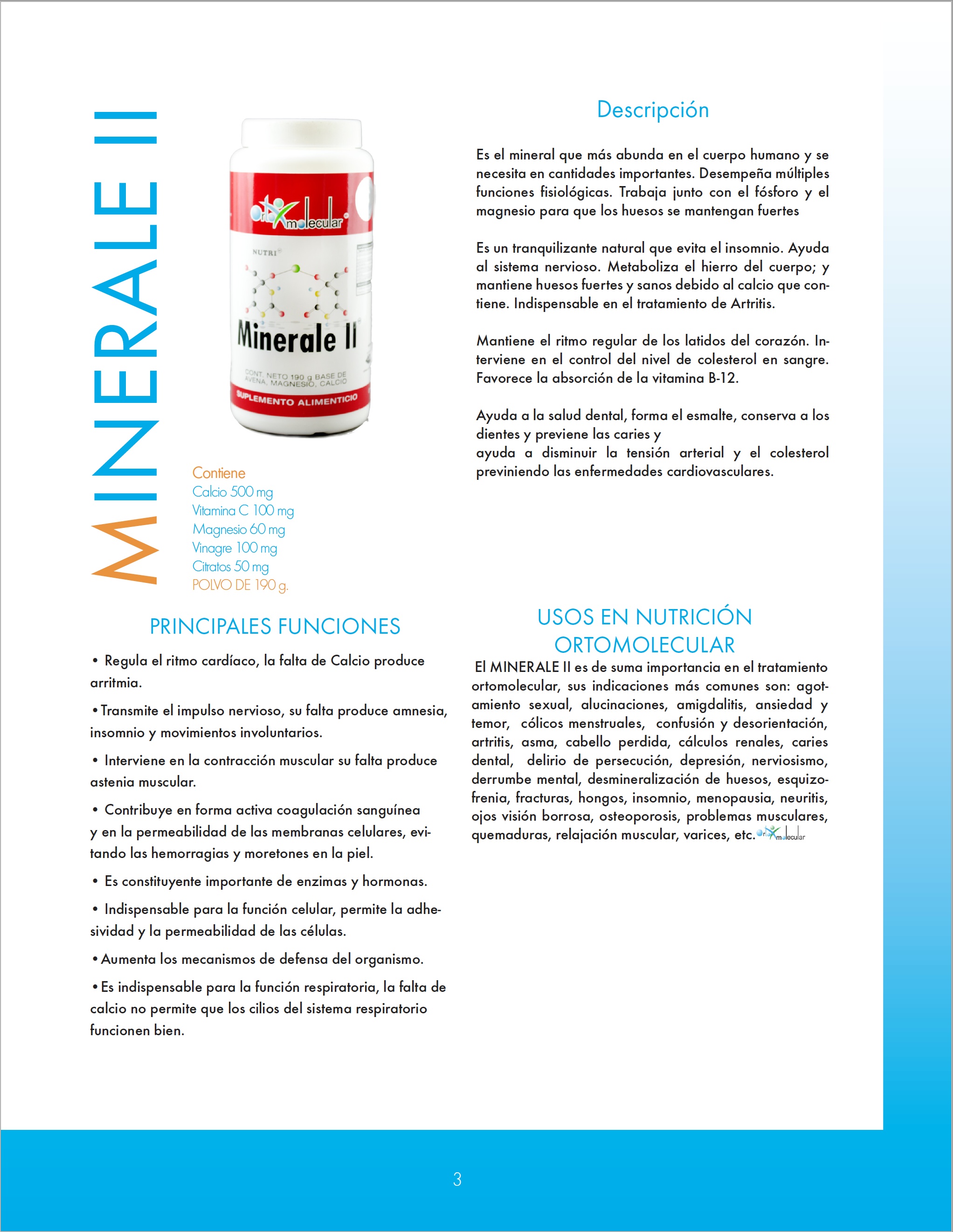 Minerale II calcio y magnesio