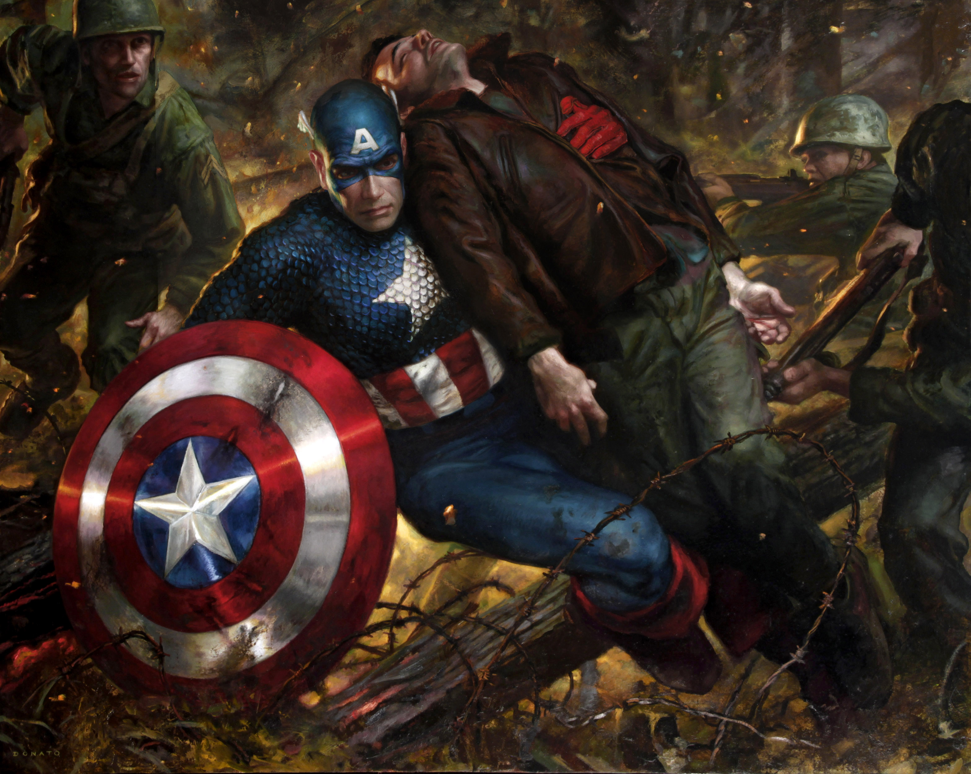 Captain America - Duty
33" x 45"  Oil on Panel 2014
private comission