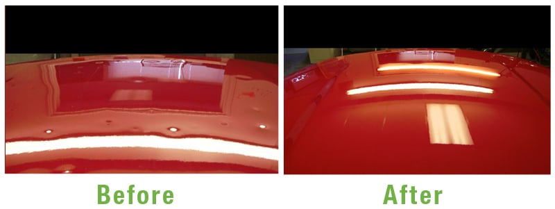 Paintless Dent Repair Before and After