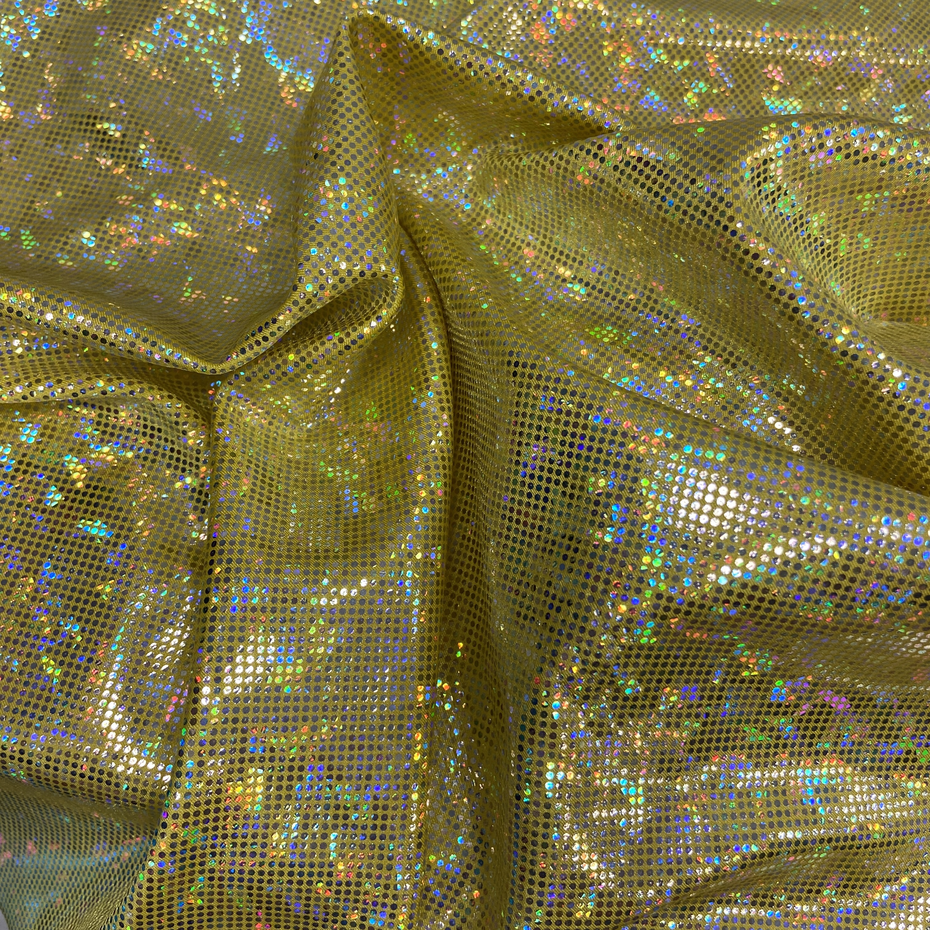 Yellow shattered hologram 