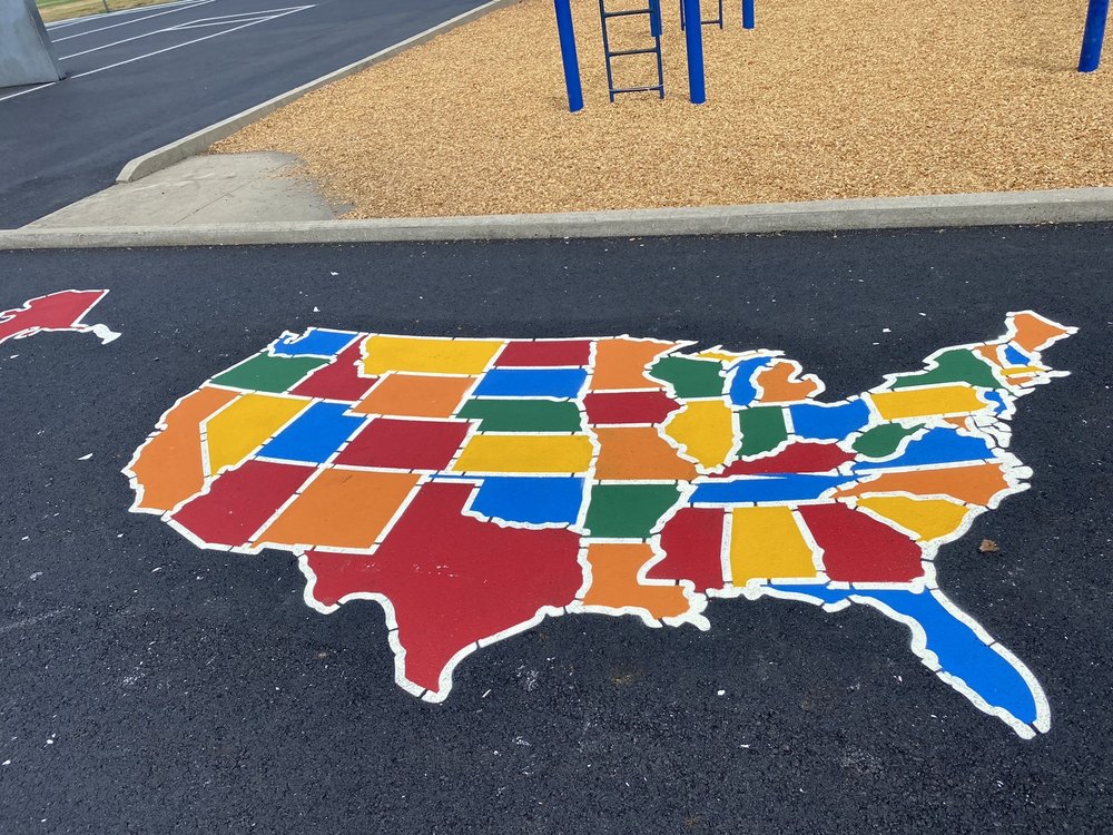 USA Map at School