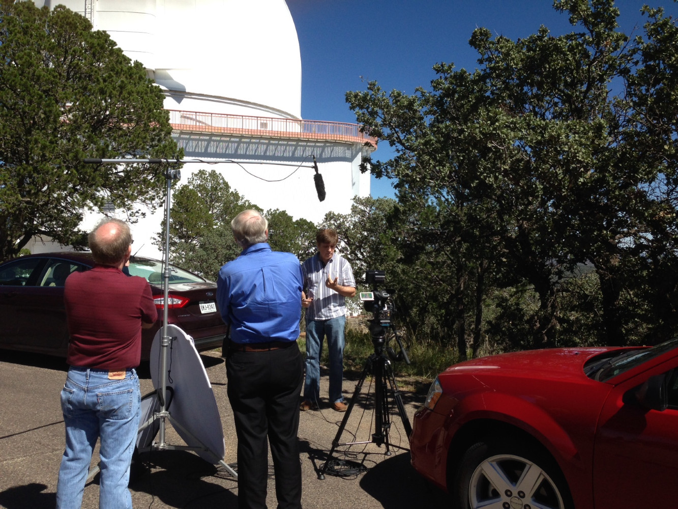 On location at the McDonald Observatory in west Texas.