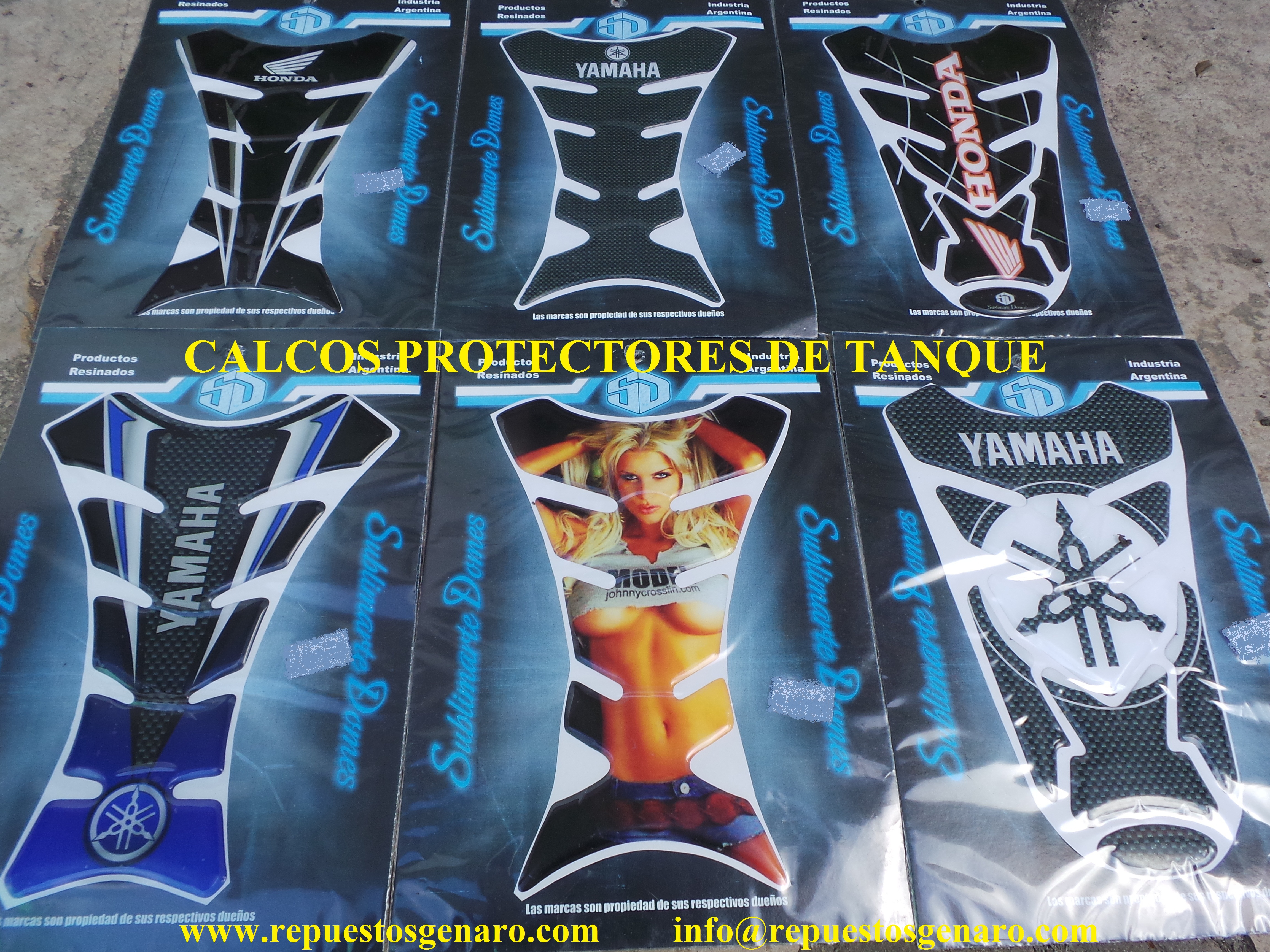 Calcos protectores de tanque