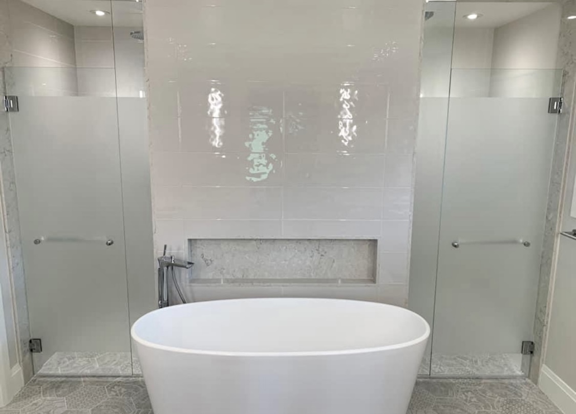 Shower doors Custom made to fit your opening.